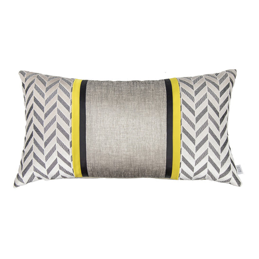 RECTANGLE ZIGZAG PRINT PILLOW