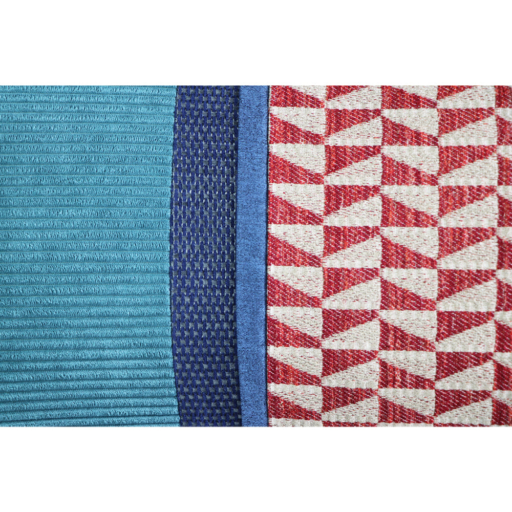 RECTANGLE LINED VELVET PILLOW