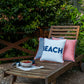 BEACH PICO EMBROIDERED DECORATIVE PILLOW