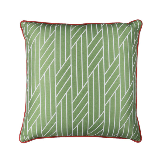 LINEN PATTERNED RUBED DECORATIVE PILLOW