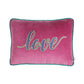 LOVE İŞLEMELİ DEKORATİF YASTIK