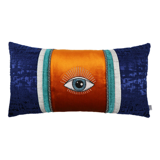 PATTERNED RECTANGULAR VELVET PILLOW