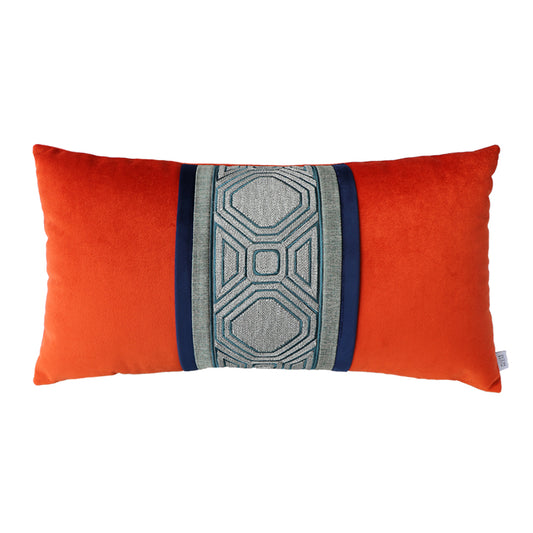 SATEEN ZIGZAG PATTERNED PILLOW