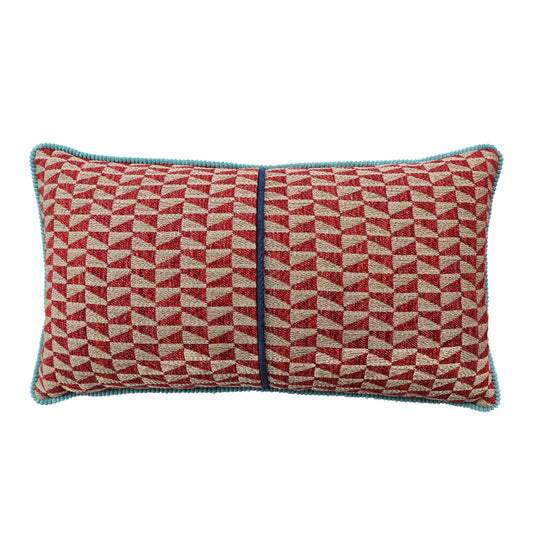 GEOMETRIC PATTERNED BANDED PİLLOW