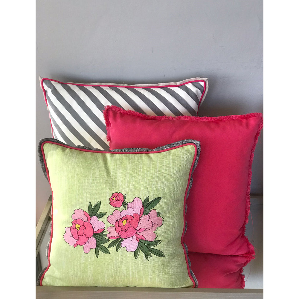 square striped pillow